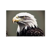 Puzzle da 1000 pezzi Mjhkxlj Mighty Bald Eagle Puzzle in legno di qualità per adulti e bambini, puzzle divertenti, puzzle antistress