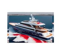 Puzzle da 1000 pezzi Mjhkxlj Words Stripes Yacht Immagine Puzzle in legno di qualità per adulti e bambini, puzzle divertenti, puzzle antistress