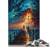 Puzzle da 1000 pezzi "Molo sull'acqua" per adulti, puzzle che si incastrano perfettamente, puzzle per donne e uomini, 1000 pezzi (75x50 cm)