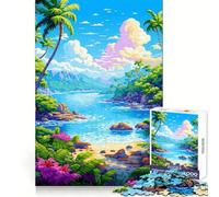 Puzzle da 1000 pezzi "Mondo Tropicale Pixel Art" per adolescenti Puzzle che stimola la logica, ideale per il tempo libero e per un gioco di precisione Un regalo perfetto (50x75cm)
