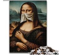 Puzzle da 1000 pezzi "Monna Lisa" in legno, 50x75cm, perfetto per decorare la casa o l'ufficio, ideale come regalo di Natale