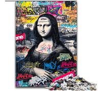 Puzzle da 1000 pezzi "Monna Lisa Is Funny" per adulti e ragazzi, per età 14+, decorazioni per la casa, giochi per famiglie, regali di compleanno di Natale (26x38cm)