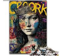 Puzzle da 1000 pezzi "Monna Lisa" per adolescenti, un regalo divertente e impegnativo per tutta la famiglia (50x75cm)