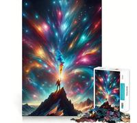 Puzzle da 1000 pezzi "Montagna che si protende verso il cielo" per adolescenti, gioco di logica e abilità, divertimento condiviso, taglio preciso, decorazione da parete (38x52cm)