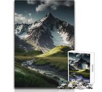 Puzzle da 1000 pezzi Montagna dei sogni Rilassante Attività per il tempo libero Taglio di precisione Bordo liscio Giocattolo da gioco Dimensioni 50x75cm