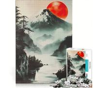 Puzzle da 1000 pezzi "Montagna della Luna Rossa" decorazione da parete attività divertenti per la casa collezione d'artista belle arti 50x75cm