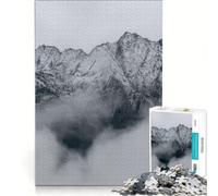 Puzzle da 1000 pezzi "Montagna dietro le nuvole" gioco rompicapo rilassante e stimolante per l'intelletto regalo di compleanno regalo 38x26cm