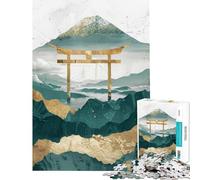 Puzzle da 1000 pezzi Montagna Tori Gate Oro Difficile e impegnativo Gioco pratico per ragazzi dai 14 anni in su (38x26cm)