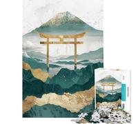 Puzzle da 1000 pezzi Montagna Tori Gate Oro Difficile e stimolante Analisi e logica Giocattolo fai da te per ragazzi dai 14 anni in su (50x75cm)