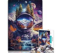 Puzzle da 1000 pezzi "Montagne degli astronauti" per adulti e ragazzi, sfida difficile e antistress, ideale come regalo per tutta la famiglia, 38x26cm