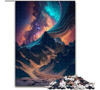 Puzzle da 1000 pezzi Montagne e Via Lattea Puzzle da 1000 pezzi per adulti Regalo di Natale per adolescenti Riduzione dello stress fantastico per la famiglia (Dimensioni 26x38cm)