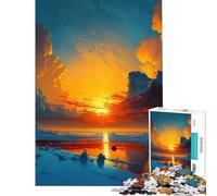 Puzzle da 1000 pezzi "Montagne in riva al lago" - Gioco educativo e rompicapo - Regalo perfetto per uomini e donne (Dimensioni 38x26cm)