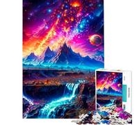Puzzle da 1000 pezzi - Montagne Magiche - Difficile e stimolante ma divertente e umoristico - Gioco impossibile per ragazzi dai 14 anni in su (50x75cm)