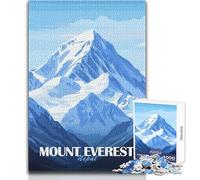 Puzzle da 1000 pezzi Monte Everest Nepal Un modo rilassante per riempire il tempo libero Giocattolo da gioco con taglio preciso e costante Dimensioni 50x75cm