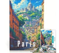 Puzzle da 1000 pezzi Montmartre in Paris | 38x52cm Giochi rilassanti sfide educative regali per amici e familiari