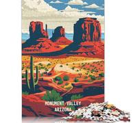 Puzzle da 1000 pezzi Monument Valley Majestic per adulti e adolescenti. Puzzle per adulti, decorazioni e regali unici per la casa, 1000 pezzi (75x50 cm).