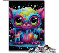 Puzzle da 1000 pezzi, mostro artistico colorato, puzzle in legno, dimensioni 50x75cm, attività divertente per la famiglia, sfida per il cervello, regalo perfetto per adolescenti