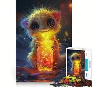 Puzzle da 1000 pezzi "Mostro della bevanda non soffice" per adulti,gioco di abilità mentale,taglio laser per un incastro perfetto,attività gratificante per le giornate di pioggia (38x26cm)