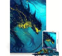 Puzzle da 1000 pezzi "Mostro marino nelle profondità blu" per adulti, gioco di abilità mentale, relax, design, assemblaggio, pezzo da collezione (38x26cm)