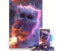 Puzzle da 1000 pezzi "Mostro razzo non soffice" per adulti,gioco di abilità mentale,taglio laser per un incastro perfetto,attività gratificante per le giornate di pioggia (38x52cm)
