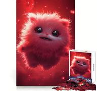 Puzzle da 1000 pezzi "Mostro Rosso Non Fluffy" per Adolescenti, Benessere Mentale, Facile Rilassamento, Incastro Perfetto, Il Miglior Regalo (38x52cm)