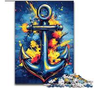 Puzzle da 1000 pezzi, motivo "Ancora artistica", per adulti, gioco di attività per famiglie, decorazione da parete per la casa (dimensioni 26x38cm)