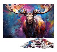 Puzzle da 1000 pezzi, moto GP colorate, puzzle in legno per adulti, adolescenti, coppie e amici per compleanni e Natale, 50x75CM / 19,68x29,52 pollici.