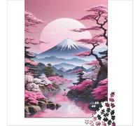 Puzzle da 1000 pezzi Mt. Fuji | Taglio di precisione ma divertente e umoristico Collezione d'artista Belle Arti 38x26cm