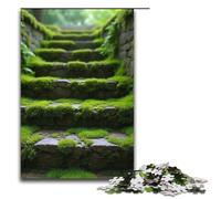 Puzzle da 1000 pezzi "Muschio sui gradini di pietra" puzzle per adulti adatto a coppie e adolescenti dai 14 anni in su 1000 pezzi (38x26 cm).