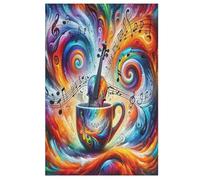 Puzzle Da 1000 Pezzi Musical Note Per Adulti Puzzles In Legno Giochi Educativi Di Decorazione Della Casa 78×53cm