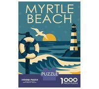 Puzzle Da 1000 Pezzi - Myrtle Beach Travel Puzzle Per Adolescenti Gioco Rompicapo Antistress Offerta Regalo Per Tutta La Famiglia 38x26cm/1000pcs