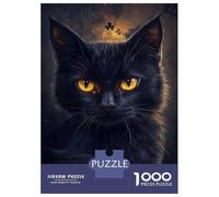 Puzzle Da 1000 Pezzi - Mystic Feline Glow Puzzle Per Adolescenti Gioco Rompicapo Antistress Offerta Regalo Per Tutta La Famiglia 70x50cm/1000pcs