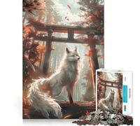 Puzzle da 1000 pezzi "Mystic Kitsune Gateway" per adolescenti, un gioco che stimola la riflessione, ideale per momenti di relax e divertimento Un'opera d'arte da collezione (38x52cm)