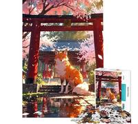 Puzzle da 1000 pezzi Mystic Kitsune Gateway puzzle per adulti antistress analisi e logica attività divertenti da fare a casa (dimensioni 50x75cm)