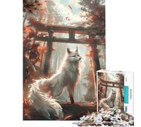 Puzzle da 1000 pezzi Mystic Kitsune Gateway sfida educativa ma divertente e spiritosa decorazione da parete per ragazzi dai 14 anni in su (50x75cm)