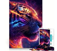 Puzzle da 1000 pezzi "Mystic Tiger Nebula" per adolescenti, un gioco che stimola la riflessione, ideale per un divertimento rilassante e creativo (50x75cm)