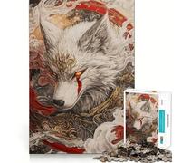 Puzzle da 1000 pezzi "Mystic White Wolf Teenagers" per ragazzi, un gioco che stimola la mente, rilassante e divertente, un'opera d'arte da assemblare e collezionare (38x26cm)