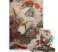 Puzzle da 1000 pezzi "Mystic White Wolf Teenagers" per ragazzi, un gioco che stimola la mente, rilassante e divertente, un'opera d'arte da assemblare e collezionare (50x75cm)