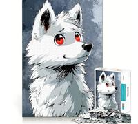 Puzzle da 1000 pezzi "Mystic Wolf Glance" per adulti, ideale come regalo, gioco di logica, attività per rafforzare i legami, sorpresa di compleanno (50x75cm)