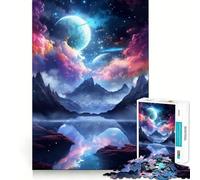 Puzzle da 1000 pezzi "Natura e Galassia" per adolescenti, un rompicapo rilassante e artistico, un regalo di alta qualità (38x52cm)