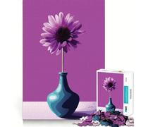 Puzzle da 1000 pezzi "Natura morta con fiori e vaso" per adulti e ragazzi, gioco mentale rilassante e di alta qualità, regalo perfetto 38x26cm