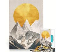 Puzzle da 1000 pezzi Nature Gold Decor per adulti, ideale per migliorare la memoria, per momenti di relax e per un assemblaggio rilassante (38x52cm) Regalo di alta qualità
