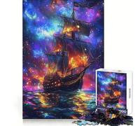 Puzzle da 1000 pezzi "Navigando nel cosmo" per ragazzi, gioco di logica fine, divertimento rilassante, decorazione da parete con bordi puliti (50x75cm)