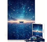 Puzzle da 1000 pezzi "Navigazione sotto le stelle notturne" per adulti, ideale per rafforzare la memoria, per un divertimento informale, con bordi netti e un design classico (38x52cm)