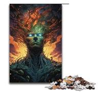 Puzzle da 1000 pezzi Nebula King's puzzle psichedelico colorato in legno per bambini interazione genitorifigli 1000 pezzi (38x26 cm)
