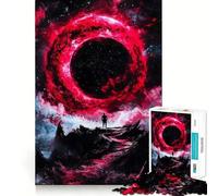 Puzzle da 1000 pezzi "Nebulosa Anello Rosso" per adolescenti, gioco di logica stimolante, momento di serenità, bordi trasparenti, regalo creativo (38x52cm)