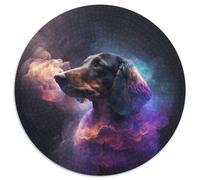 Puzzle da 1000 pezzi "Nebulosa del Bassotto", puzzle rotondi da 1000 pezzi per adulti, per decorazioni per la casa, allenamento del cervello e regali per le feste, 67,5x67,5 cm.