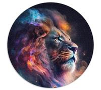 Puzzle da 1000 pezzi, Nebulosa del Leone, Puzzle rotondi da 1000 pezzi per adulti, divertimento per serate di gioco in famiglia, opera d'arte decorativa fai da te, 67,5x67,5 cm