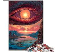 Puzzle da 1000 pezzi "Nell'occhio del drago" Puzzle in legno per adulti, dimensioni 50x75cm, regalo perfetto per compleanni e festività