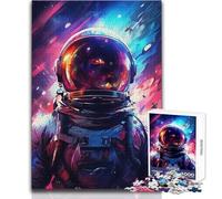 Puzzle da 1000 pezzi "Neon Astronaut" per adolescenti, gioco di sviluppo del pensiero logico, ottimo regalo per momenti significativi, dimensioni 38x52cm